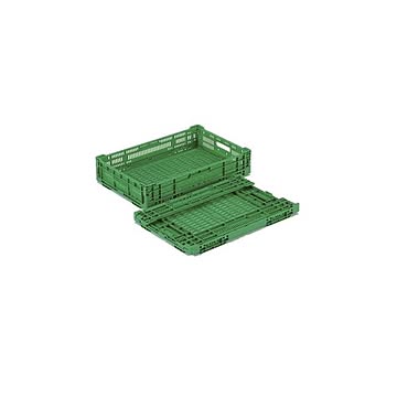 オリコン RS-MM22 折りたたみコンテナー PP 材質 グリーン