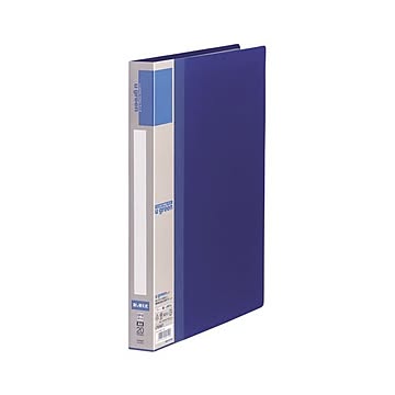（まとめ） u green クリヤーリングファイル A4判タテ型（20ポケット）・30穴 CR-CFR21-BL 青 1冊入 【×6セット】