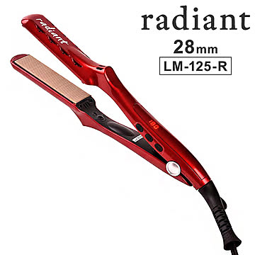 ラディアント シルクプロアイロン 28mm ストレートアイロン LM-125-R ヘアアイロン アイロン ストレート コテ ダメージ センサーレス制御機能 radiant ストレートアイロン