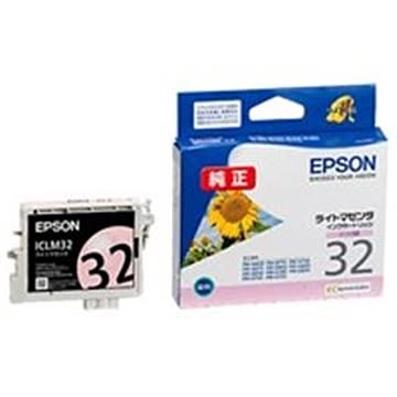 （まとめ買い）エプソン EPSON IJインクカートリッジ ICLM32 ライトマゼンタ ×4セット