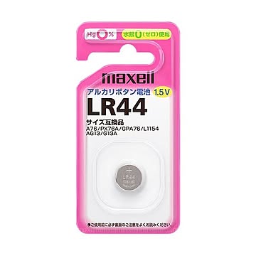 (まとめ) マクセル アルカリボタン電池 LR441BS 1セット(5個) 【×10セット】