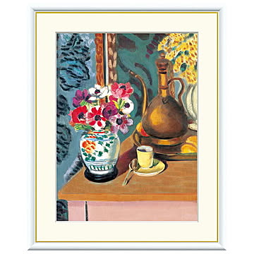 額絵 花とコーヒーカップ アンリ・マティス 52x42cm 三幸