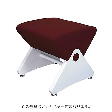 モナディー WAS01SC キャスター付きスツール ホワイト ワインレッド ナイロン素材