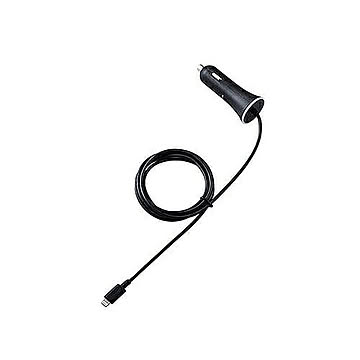 エレコム シガーチャージャー 150cm 2.4A インジケーター付 ブラック MPA-CCL01BK 管理No. 4549550155243