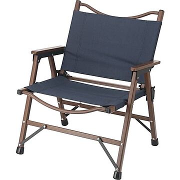 アウトドアチェア キャンプ椅子 約幅55×奥行56×高さ65cm ネイビー アルミ ポリエステル フォールディングチェア レジャー