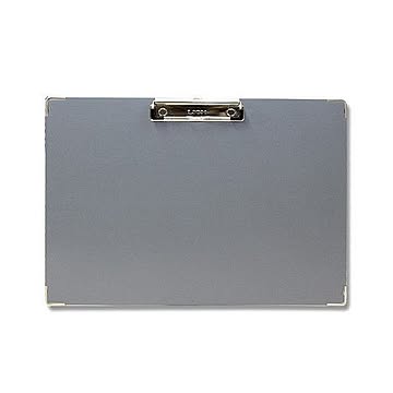 （まとめ）ライオン事務器 ボール用箋挟 B4ヨコ灰 CS-131 1枚 【×10セット】