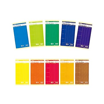 まとめライオン事務器 カラーシール 色込LC-21 1パック10色セット ×10セット
