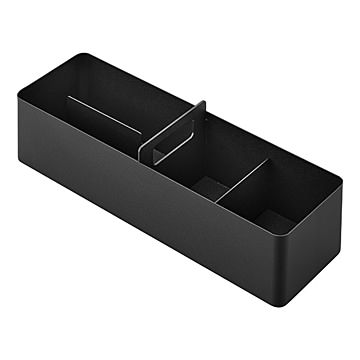 tower タワー (山崎実業) ハンドル付きスリム収納ボックス Slim Storage Caddy メイクボックス スキンケア 薬箱 リビング収納 収納ボックス ハンドル 持ち運び 仕切り