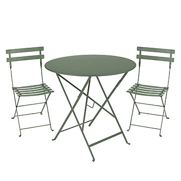 ビストロ ラウンドテーブル77Hとチェア2脚セット (10色) ｜Fermob/bistro