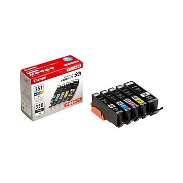 キャノンインクタンク 【5色入りマルチパック×1P】 BCI-351XL+350XL／5MP