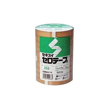 （まとめ） セキスイ セロテープ(R) No.252 （大巻）巻芯径76mm・長70m巻 C252X13 10巻入 【×2セット】