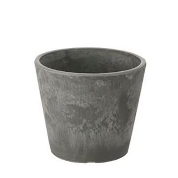 40個セット 丸型 植木鉢/プランター 14型 ライトグレー 約直径14cm 軽量 リッチェル ボタニー ラウンドポット