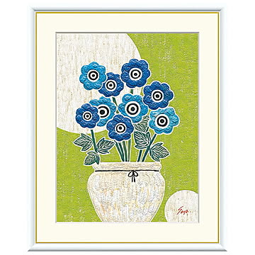 額絵 デルフィニウム 佐藤沙耶 61x49.5cm 三幸