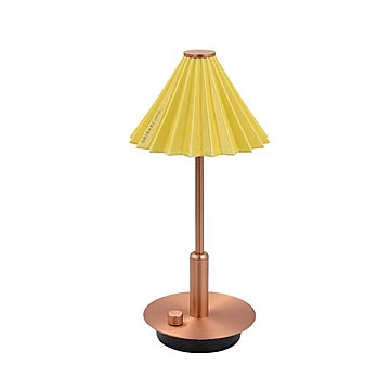 ORIGAMI LAMPポータブル コッパー イエロー  テーブルランプ おしゃれ 充電式 LED 北欧 コッパー レトロ テーブルライト かわいい 卓上ライト