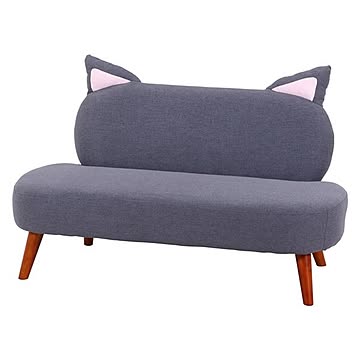 猫型 ソファー 脚付き リビング ダイニング 店舗 ショップ インテリア家具 組立品【代引不可】