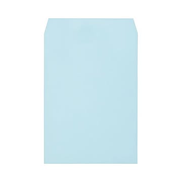(まとめ) キングコーポレーション ワンタッチテープ付ソフトカラー封筒 角2 100g／m2 ブルー K2S100BQ50 1パック（50枚）  【×10セット】