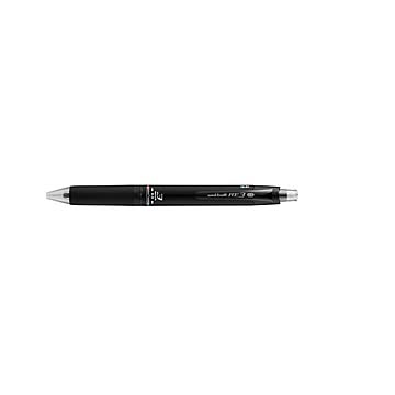 （まとめ） 三菱鉛筆 uni-ball R：E 3 3色ボールペン 0.5mm ブラック 【×10セット】