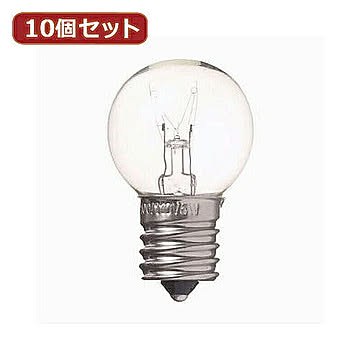 YAZAWA 10個セット ベビーボール球5WクリアE17 G301705CX10 管理No. 4560352848829