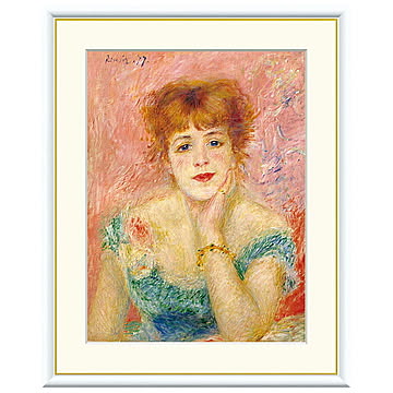 額絵 ジャンヌ・サマリー ピエール＝オーギュスト・ルノワール 42x34cm 三幸