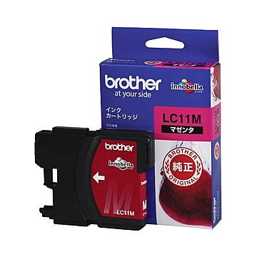 （まとめ） ブラザー BROTHER インクカートリッジ マゼンタ LC11M 1個 【×4セット】