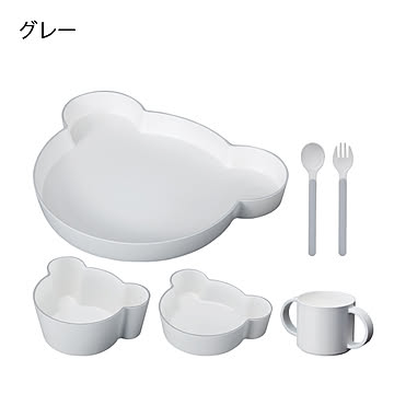 tak. タック KIDS DISH gift box bear cutlery