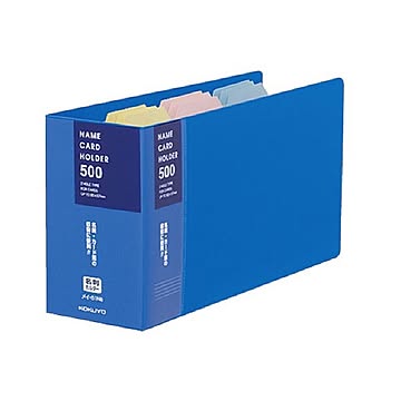 コクヨ 名刺ホルダー替紙式2穴504名 タテ入れ 青 メイ-51NB 1セット6冊