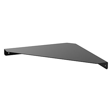 tower タワー (山崎実業) ウォールコーナーシェルフ Ｌ 石こうボード壁対応 Wall-Mounted Corner Shelf, Large, Drywall Compatible