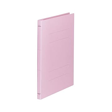 （まとめ） FAMS フラットファイル A4S A4判タテ型（背幅18mm） 10冊入 210041 ピンク 【×5セット】