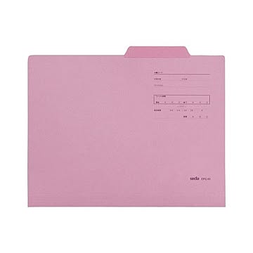 （まとめ） カラーフォルダー A4判ヨコ型1山（マチ20mm） CFC-51-20 ピンク 10枚入 【×3セット】