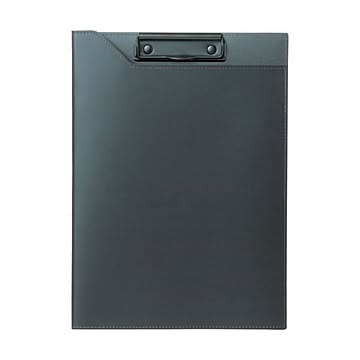 （まとめ）プロッシモ リサイクルレザークリップファイル A4 ブラック PRORCFA4BK 1冊 【×3セット】