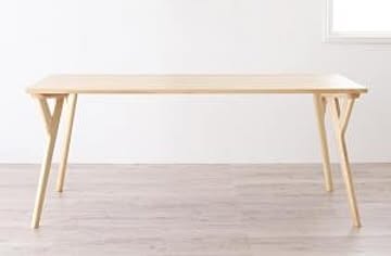 OLELO 北欧デザイン ワイドダイニングテーブル W170 天然木 170cm幅