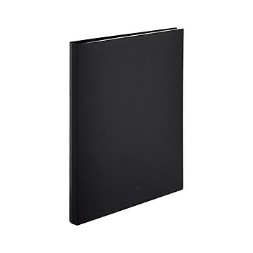 （まとめ） リヒトラブ AQUA DROPs クリヤーブック〈ポケット交換タイプ〉 A4判タテ型（30ポケット）・30穴 N-5016-24 黒 1冊入 【×3セット】