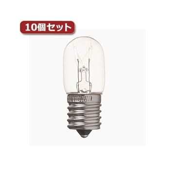 （まとめ）YAZAWA ナツメ球 T20 E17 5W クリア10個セット T201705CX10【×2セット】