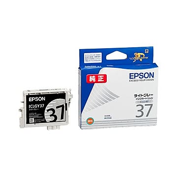 （まとめ） エプソン EPSON インクカートリッジ ライトグレー ICLGY37 1個 【×4セット】