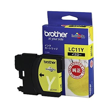 (まとめ) ブラザー BROTHER インクカートリッジ イエロー LC11Y 1個 【×10セット】