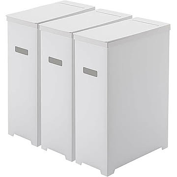 スリム蓋付きゴミ箱 (3個組)  SLIM 45L TRASH CAN WITH LID 45リットル/ゴミ箱/ごみ箱