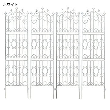 フェンス 組立式 4枚組 アイアンフェンス220 ハイタイプ DF010H-4P 幅530x奥行17x高さ2200mm 住まいスタイル