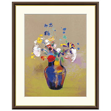 額絵 花瓶 オディロン・ルドン 42x34cm 三幸