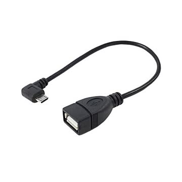 変換名人 USBmicro HOST L型ケーブル20(左L) USBMCH-20LL