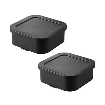 tower タワー(山崎実業)温まりやすい立つ冷凍ごはん容器 一膳 2個組 Multi-Position Frozen Rice Container, Set of 2 冷凍ごはん レンジ可 食洗機可
