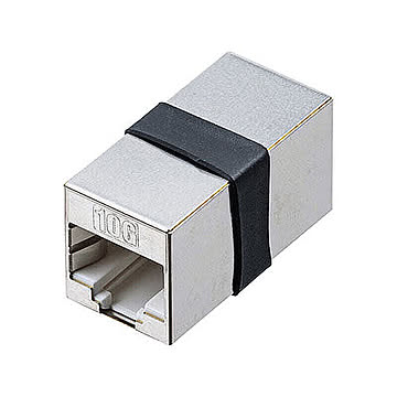 サンワサプライ RJ-45中継アダプタ(カテゴリ7) ADT-EX-7STP 管理No. 4969887755419