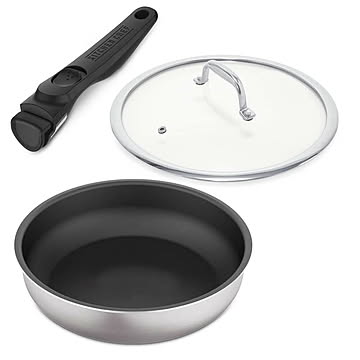 フライパン セット ih 深型 単品 26cm 3点セット アイリスオーヤマ 高級感 フライパンセット シルバー 蓋 ガラス蓋 外せる ハンドル DG-S PDG-SG 