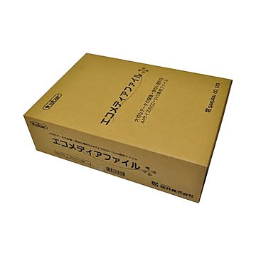 (まとめ) 桜井 エコメディアファイル スリムA4 6穴 グレー EMFA4GS 1パック（5冊） 【×4セット】