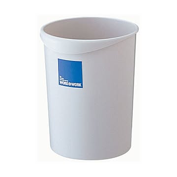 まとめ リス WORK＆WORK 丸型 18L くず入れ グレー 1個 ×10セット DS-986-853-0