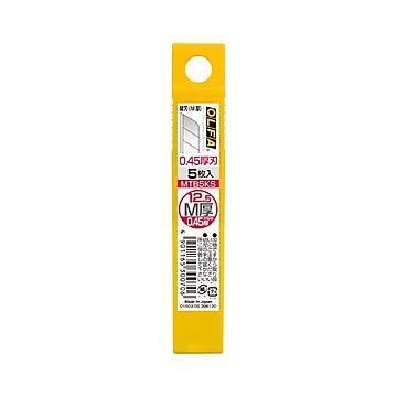 （まとめ） オルファ 替刃 M厚 5枚入 文具専用 【×20セット】