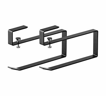 tower タワー (山崎実業) 浮かせる長物ハンガー 2個組 UNDERSHELF BROOM HANGER 玄関収納ハンガー 空気入れ バット ほうき