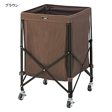 ラック 組立式 折りたたみ式 フォールディング バスケットワゴン MIP-74 幅36x奥行36x高さ56cm 東谷