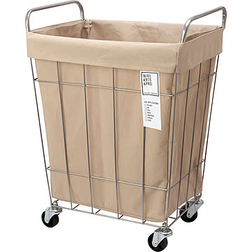 【BRID/ブリッド】 Laundry SQUARE BASKET WITH CASTER 45L ランドリー スクエアバスケット 45L