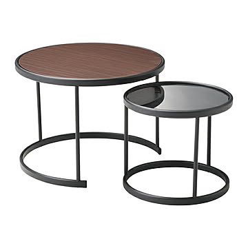 リビングテーブル 組立式 LT-82-W 幅600x奥行600x高さ435mm 桜屋工業