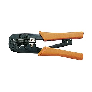 (まとめ)サンワサプライ かしめ工具(ラチェット付き) HT-568R×2セット